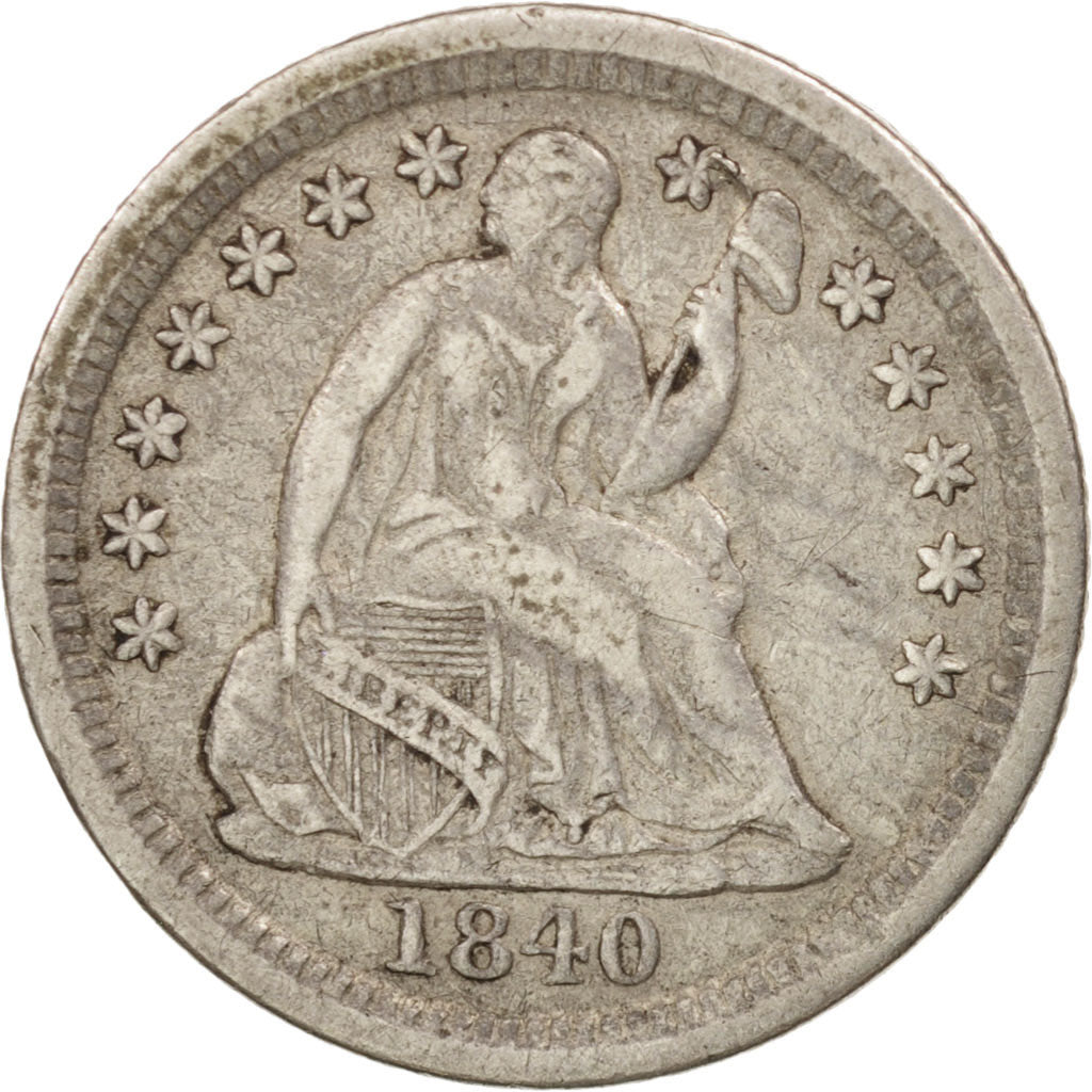 Stati Uniti, Seated Liberty Half Dime, Half Dime, 1840, U.S. Mint, New Orlean...