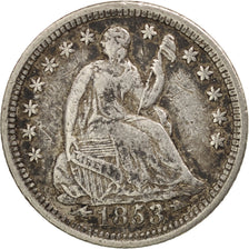 United States, Seated Liberty Half Dime, 1853, Philadelphia, VF, KM:76