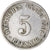 Monnaie, Empire allemand, 5 Pfennig, 1901
