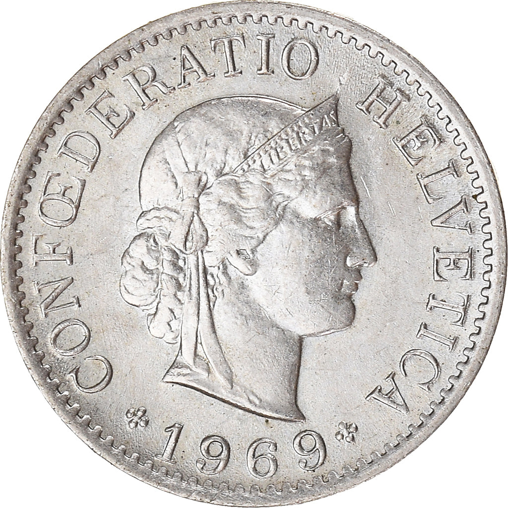 Moneta, Szwajcaria, 5 Rappen, 1969