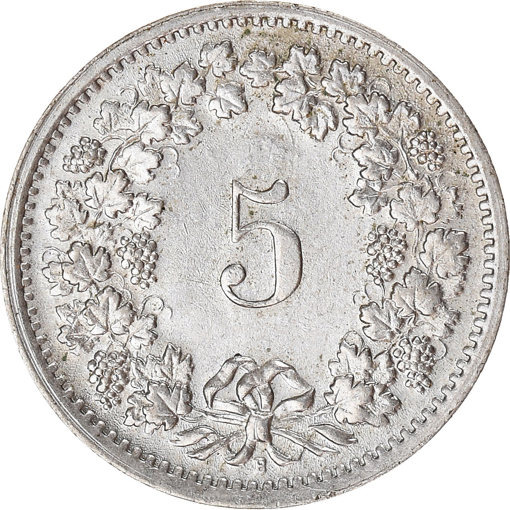 Moneta, Szwajcaria, 5 Rappen, 1969