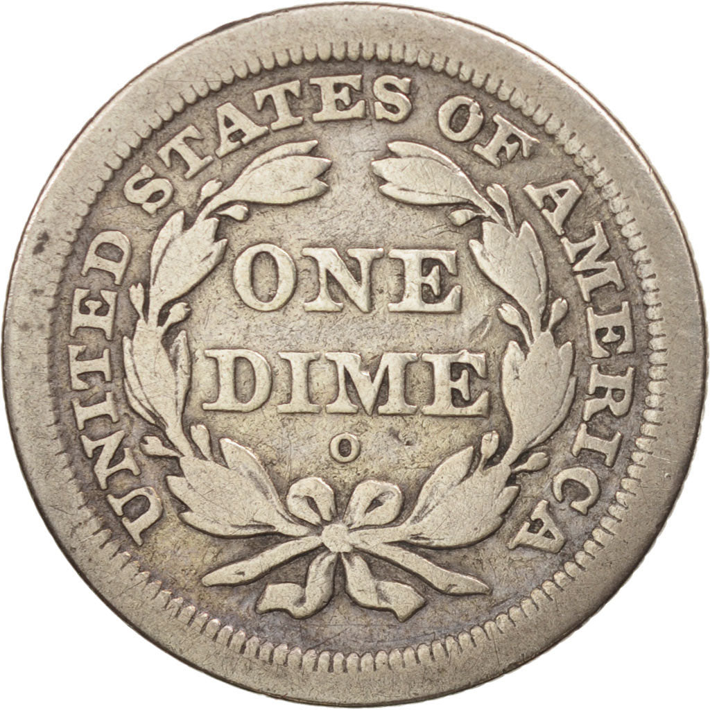 États-Unis, Seated Liberty Dime, 1841, New Orleans, B+, KM:63.2