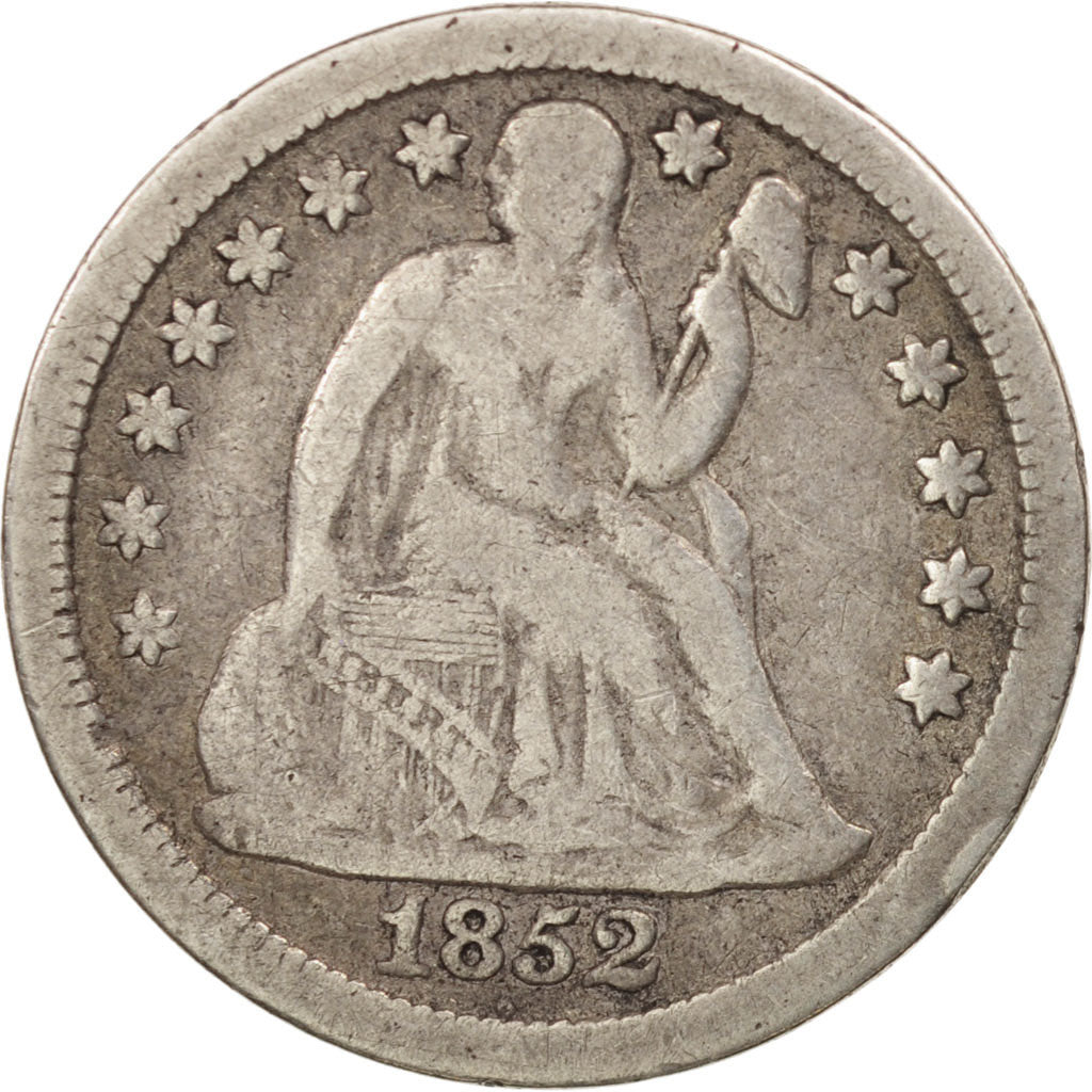 Moneta, Stati Uniti, Seated Liberty Dime, Dime, 1852, U.S. Mint, Philadelphia