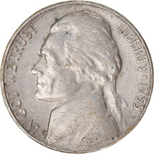 Monnaie, États-Unis, 5 Cents, 1955