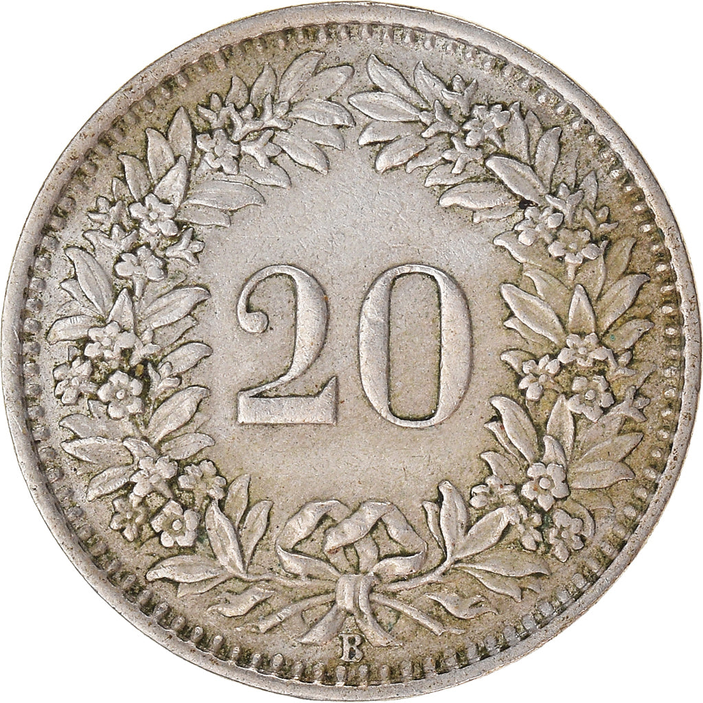 Moneta, Szwajcaria, 20 Rappen, 1953