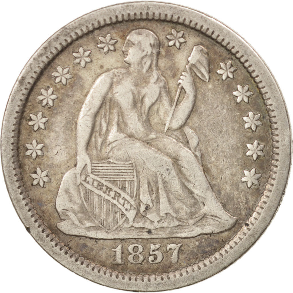 Vereinigte Staaten, Seated Liberty Dime, 1857, New Orleans, EF, KM:A63.2