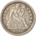 Vereinigte Staaten, Seated Liberty Dime, 1857, New Orleans, EF, KM:A63.2