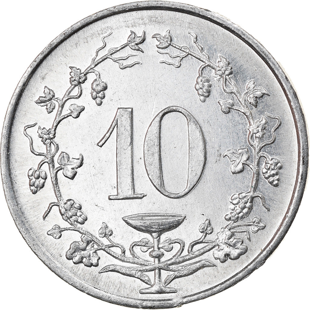 token, France, Champagne C. Gauthier, Epernay, 10 Centimes, AU(55-58), Aluminium