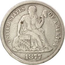 Stati Uniti, Seated Liberty Dime, Dime, 1877, U.S. Mint, Carson City, MB+, Ar...