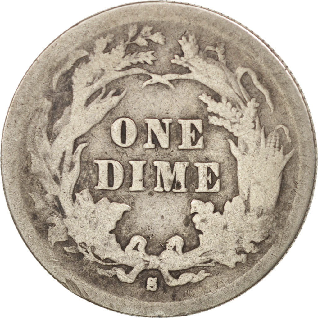 Stati Uniti, Seated Liberty Dime, Dime, 1877, U.S. Mint, San Francisco, B+, A...