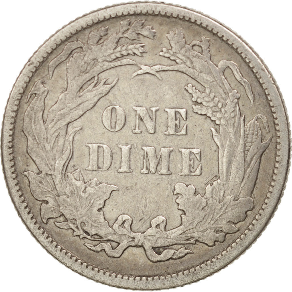 Stati Uniti, Seated Liberty Dime, Dime, 1887, U.S. Mint, Philadelphia, BB, Ar...