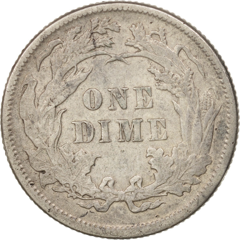 Stati Uniti, Seated Liberty Dime, Dime, 1889, U.S. Mint, Philadelphia, BB, Ar...