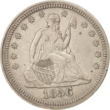 Vereinigte Staaten, Seated Liberty Quarter, 1856, Philadelphia, AU, KM:A64.2