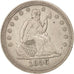États-Unis, Seated Liberty Quarter, 1856, Philadelphia, TTB+, KM:A64.2