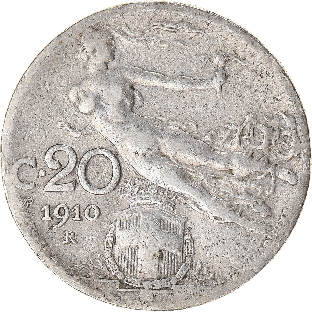 Munten, Italië, 20 Centesimi, 1910