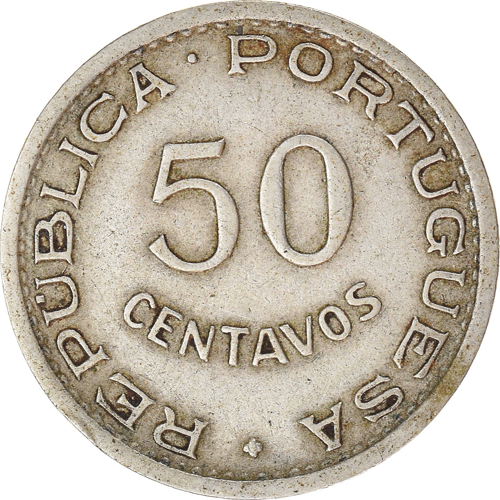 Monnaie, Angola, 50 Centavos, 1950