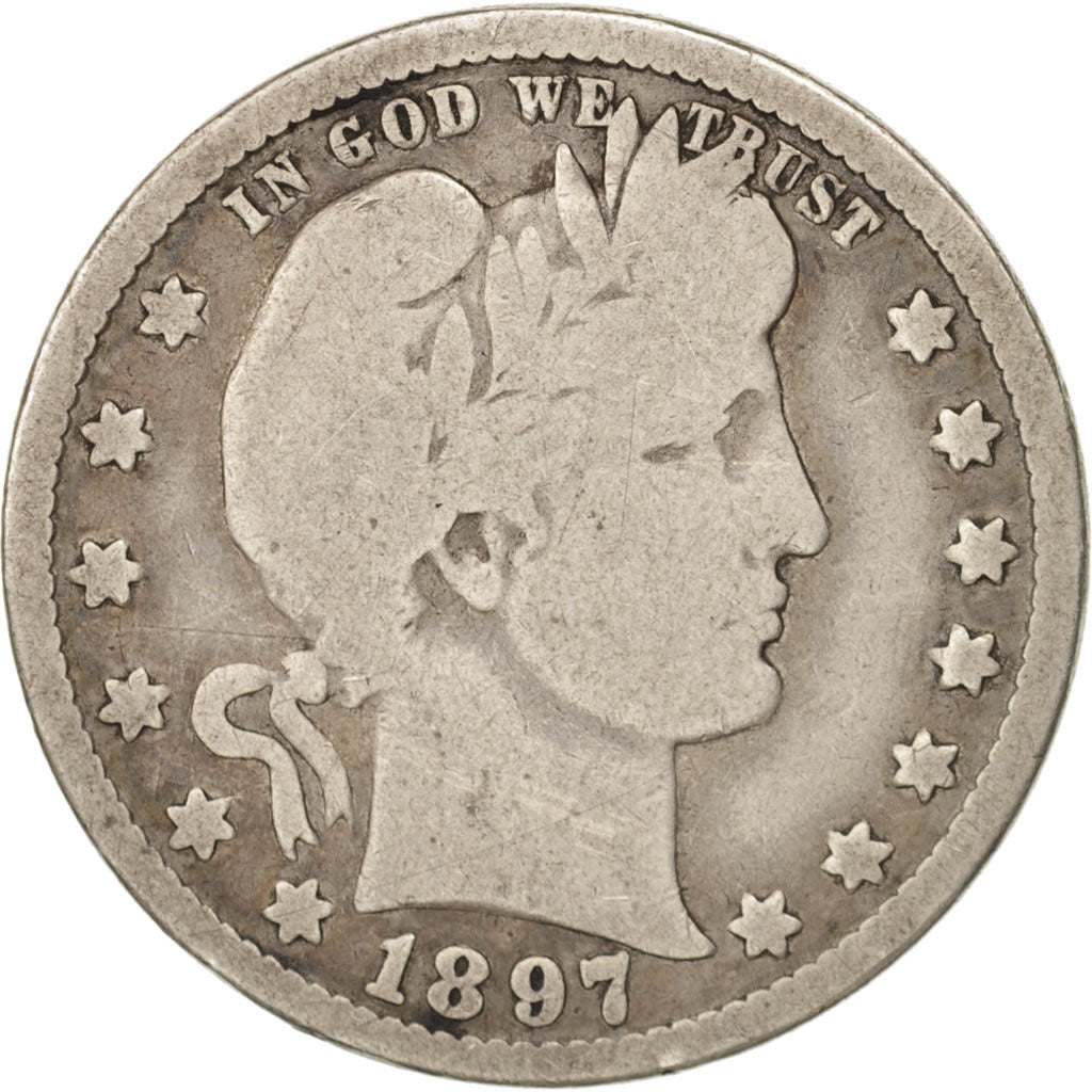 Münze, Vereinigte Staaten, Barber Quarter, Quarter, 1897, U.S. Mint, New