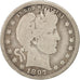 Monnaie, États-Unis, Barber Quarter, Quarter, 1897, U.S. Mint, New Orleans, B+