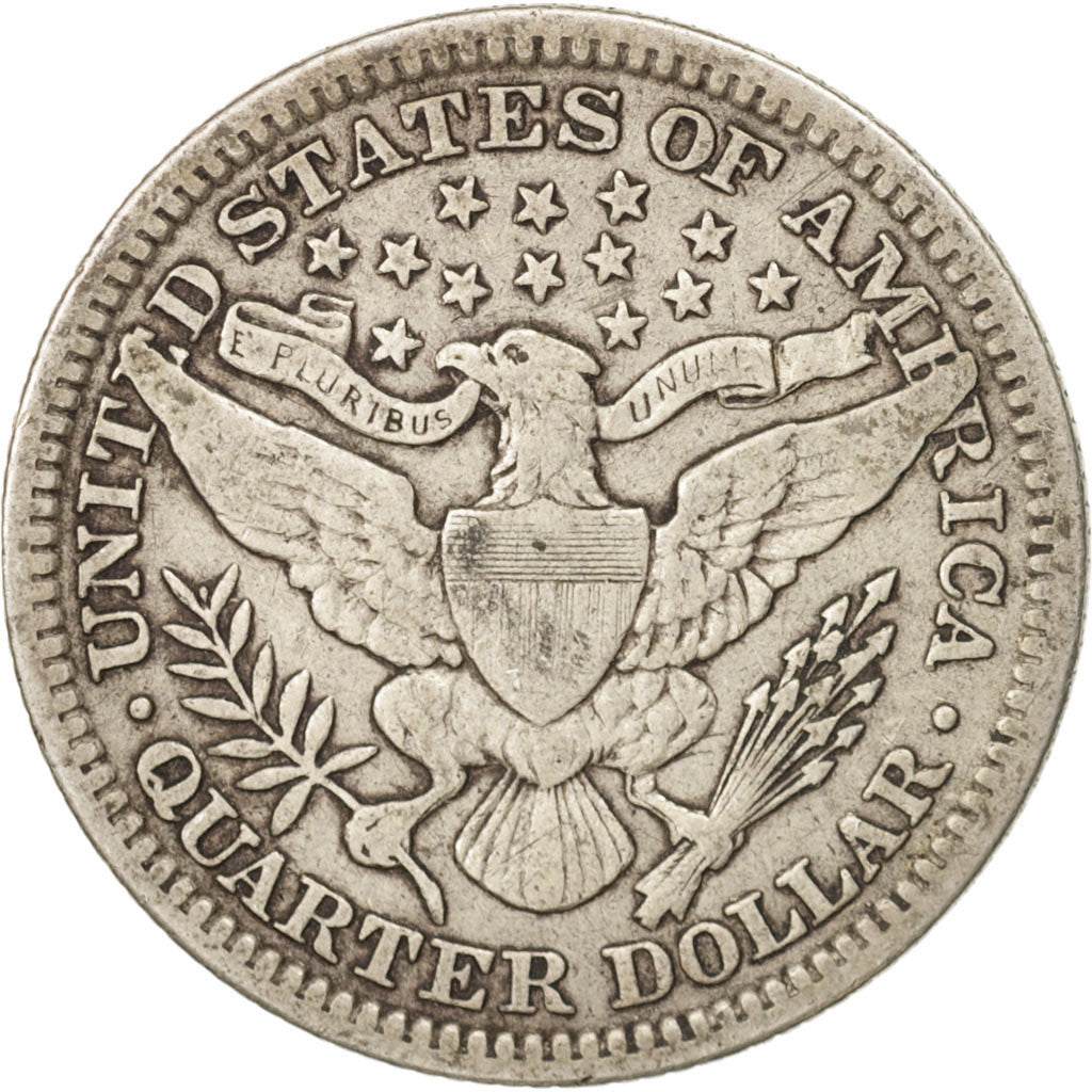 Stati Uniti, Barber Quarter, Quarter, 1909, U.S. Mint, Philadelphia, MB, Arge...