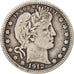 États-Unis, Barber Quarter, 1912, Philadelphia, TB, KM:114