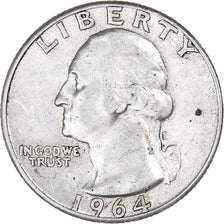 Monnaie, États-Unis, Washington Quarter, Quarter, 1964, U.S. Mint