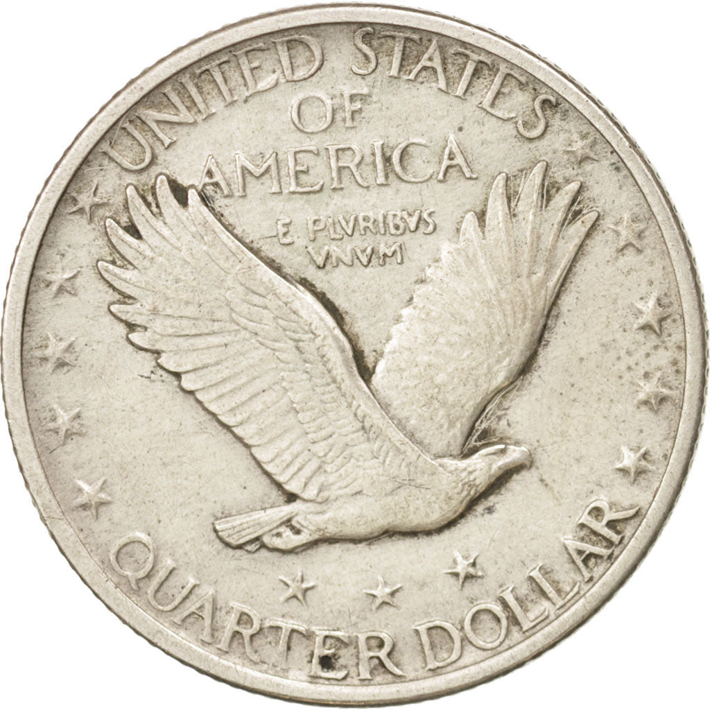 États-Unis, Standing Liberty Quarter, 1917, Philadelphia, TTB, KM:145