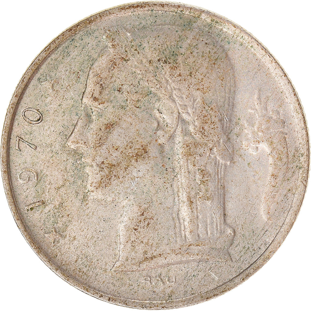 Münze, Belgien, 5 Francs, 5 Frank, 1970