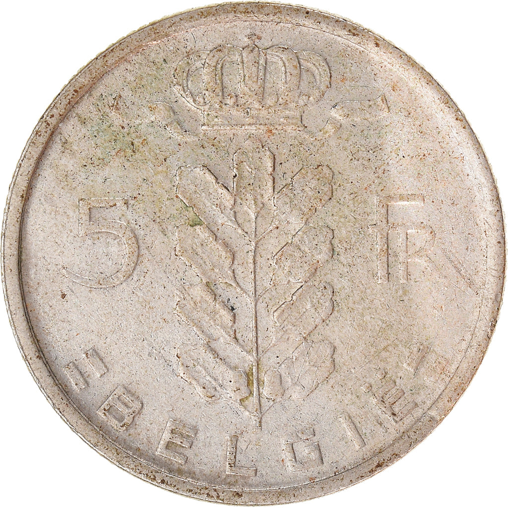 Münze, Belgien, 5 Francs, 5 Frank, 1970