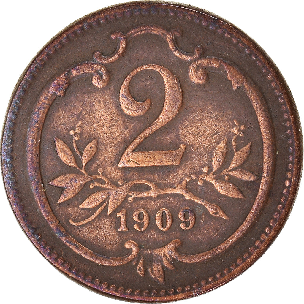 Münze, Österreich, 2 Heller, 1909