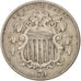 United States, Shield Nickel, 5 Cents, 1866, Philadelphia, VF, KM:96