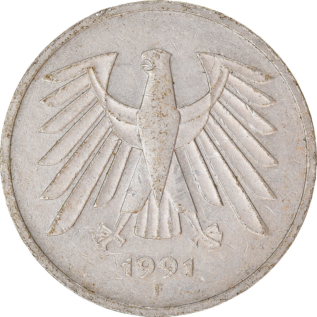 Coin, GERMANY - FEDERAL REPUBLIC, 5 Mark, 1991