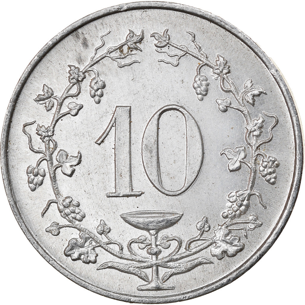 jeton, France, Champagne C. Gauthier, Epernay, 10 Centimes, TTB+, Aluminium