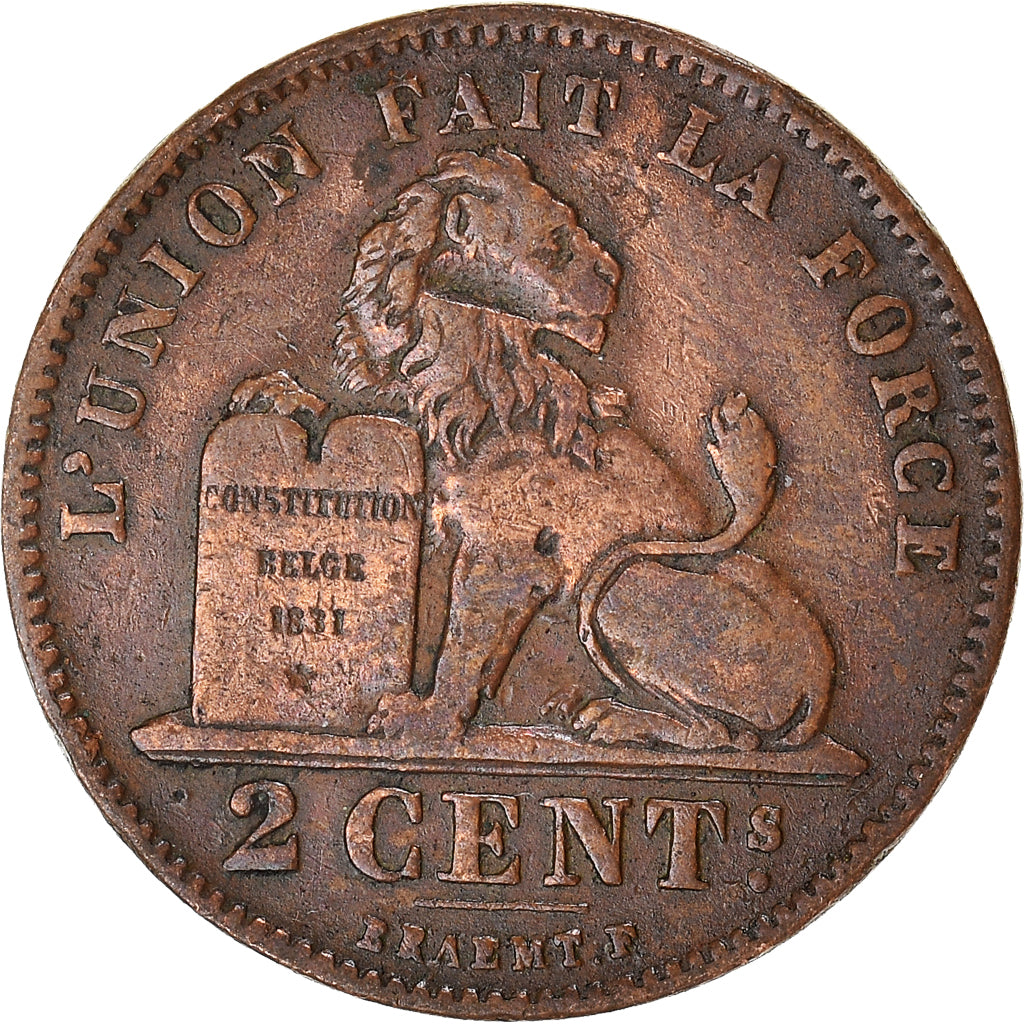 Coin, Belgium, 2 Centimes, 1905