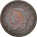États-Unis, Coronet Cent, 1829, U.S. Mint, Philadelphia, B+, Cuivre, KM:45