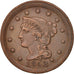 États-Unis, Braided Hair Cent, 1852, Philadelphia, TTB+, KM:67