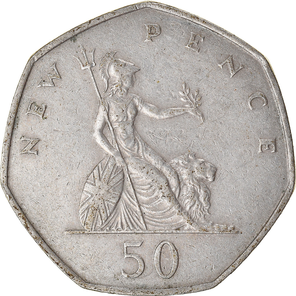 Munten, Groot Bretagne, 50 New Pence, 1969