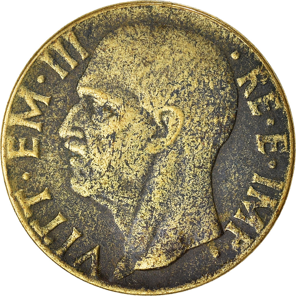 Moneda, Italia, 10 Centesimi, 1942