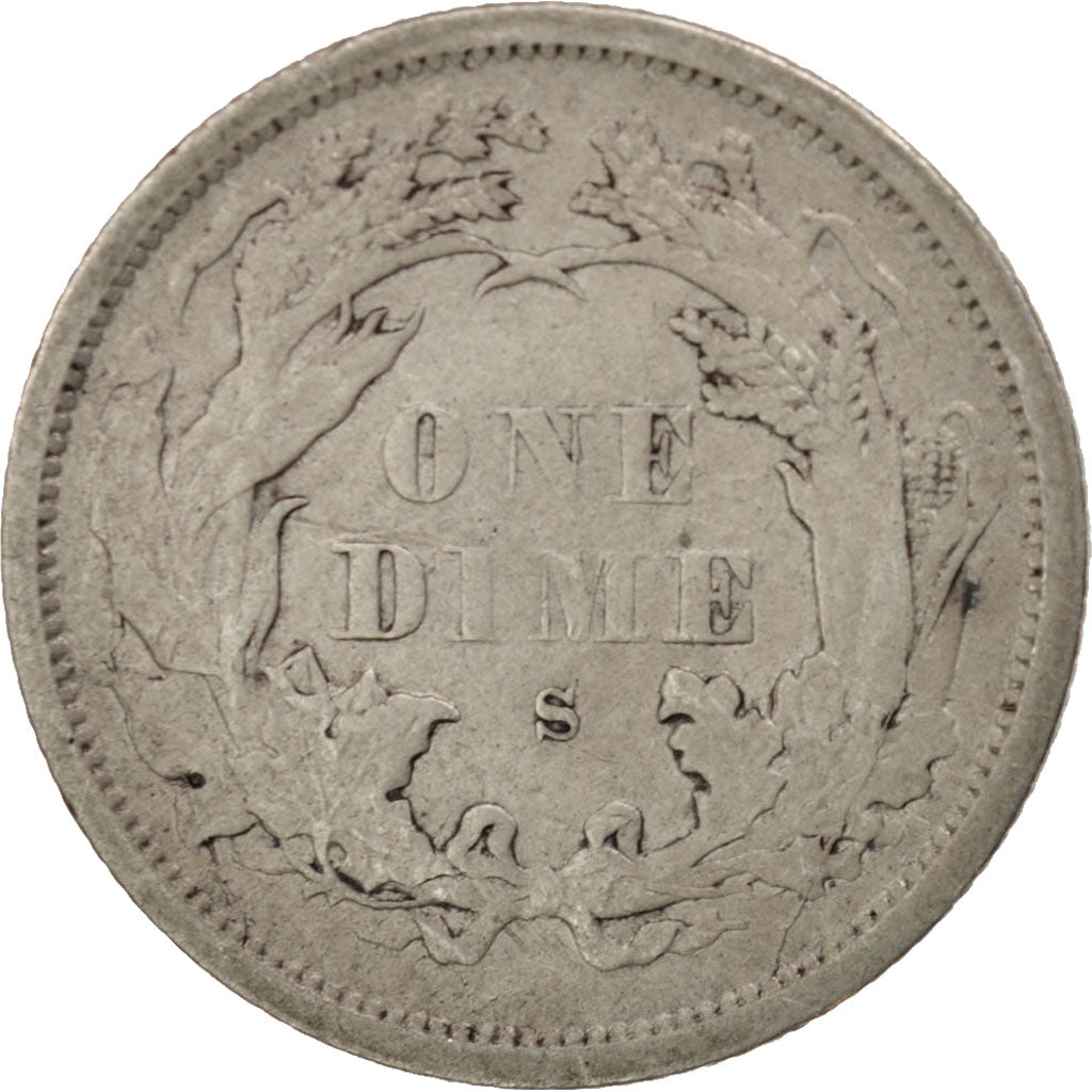 Stati Uniti, Seated Liberty Dime, Dime, 1875, U.S. Mint, San Francisco, BB, A...