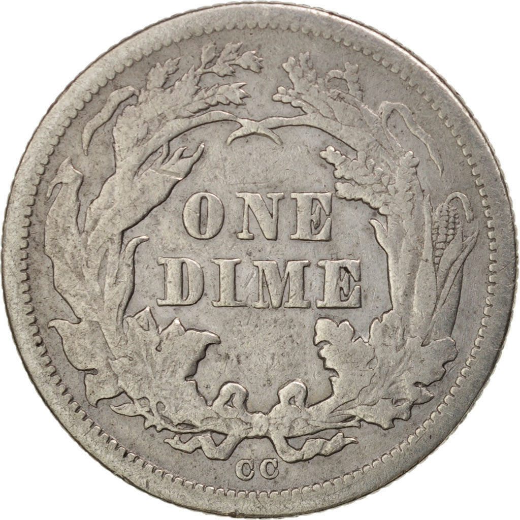 Stati Uniti, Seated Liberty Dime, Dime, 1876, U.S. Mint, Carson City, MB+, Ar...