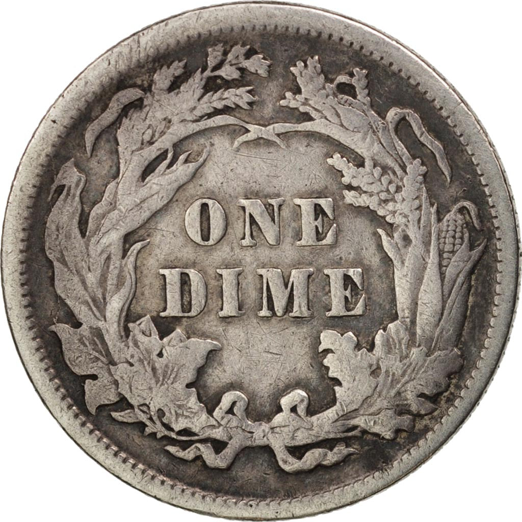 Coin, United States, Seated Liberty Dime, Dime, 1891, U.S. Mint, Philadelphia