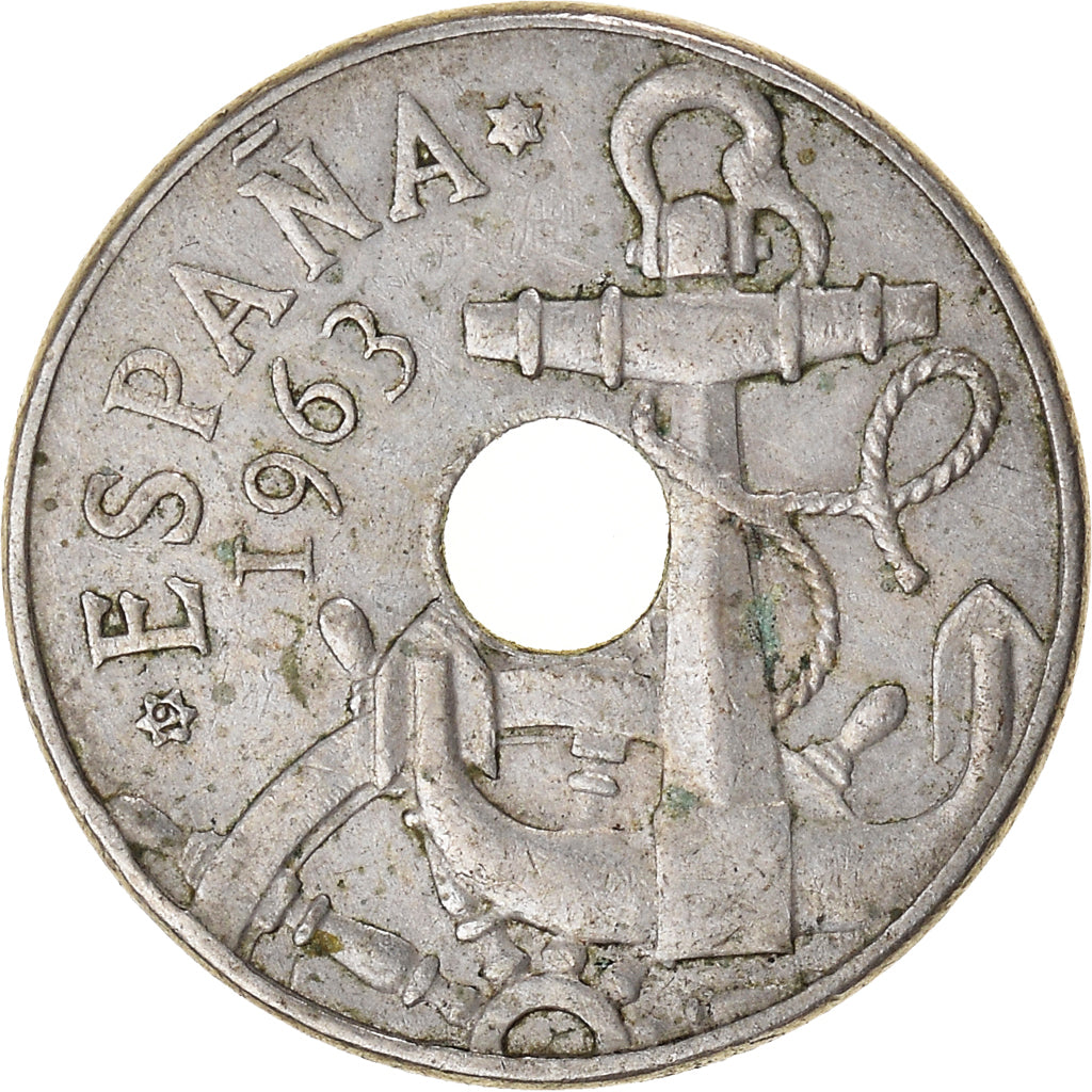 Münze, Spanien, 50 Centimos, 1963