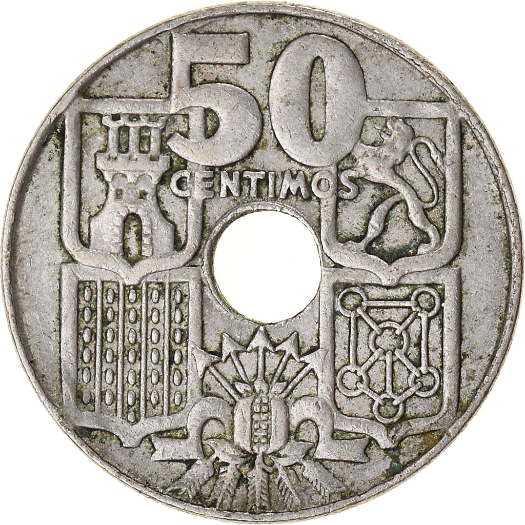 Münze, Spanien, 50 Centimos, 1963