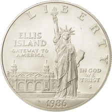 États-Unis, Dollar, Liberty, 1986, San Francisco, SUP, Argent, KM:214