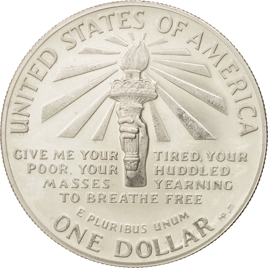 États-Unis, Dollar, Liberty, 1986, San Francisco, SUP, Argent, KM:214