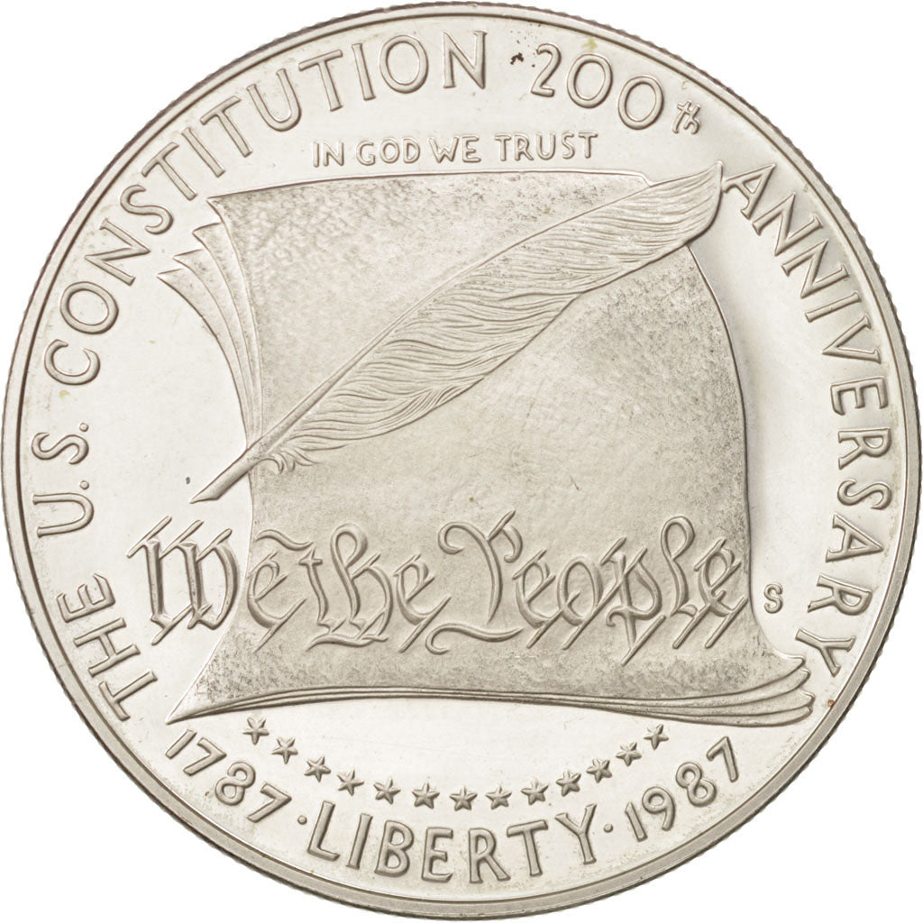 United States, Dollar, Constitution, 1987, San Francisco, MS, Silver, KM:220