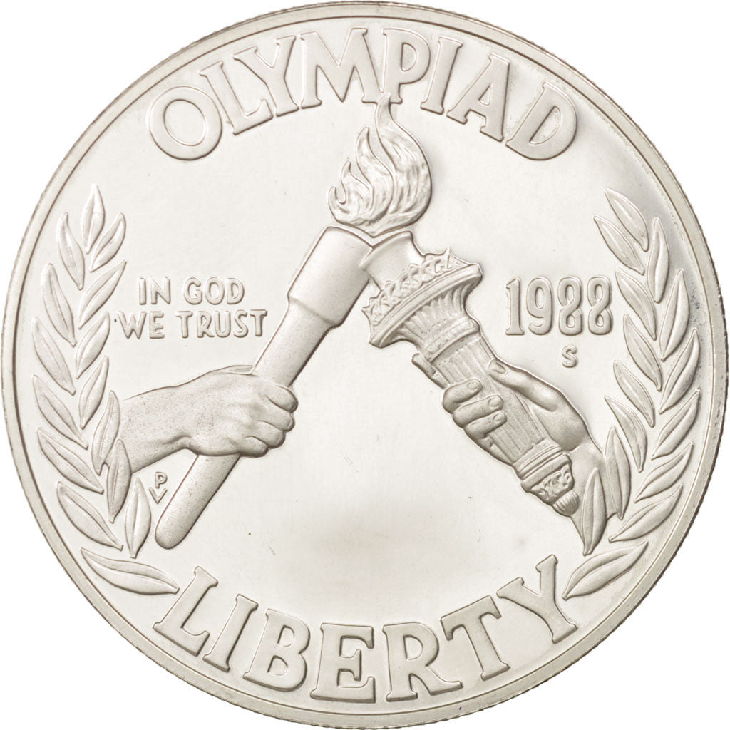 Coin, United States, Dollar, 1988, U.S. Mint, San Francisco, MS(63), Silver