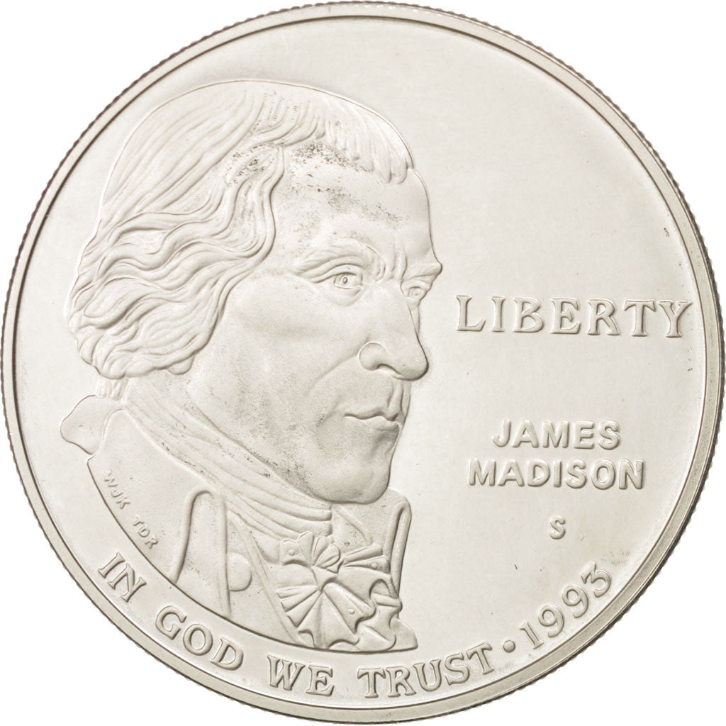 Stati Uniti, Dollar, 1993, U.S. Mint, San Francisco, SPL, Argento, KM:241