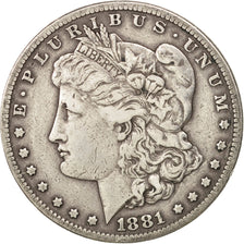 Stati Uniti, Morgan Dollar, Dollar, 1881, U.S. Mint, San Francisco, MB+, Arge...