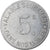 Moneda, Francia, Société RATEAU, La Courneuve, 5 Centimes, MBC+, Aluminio