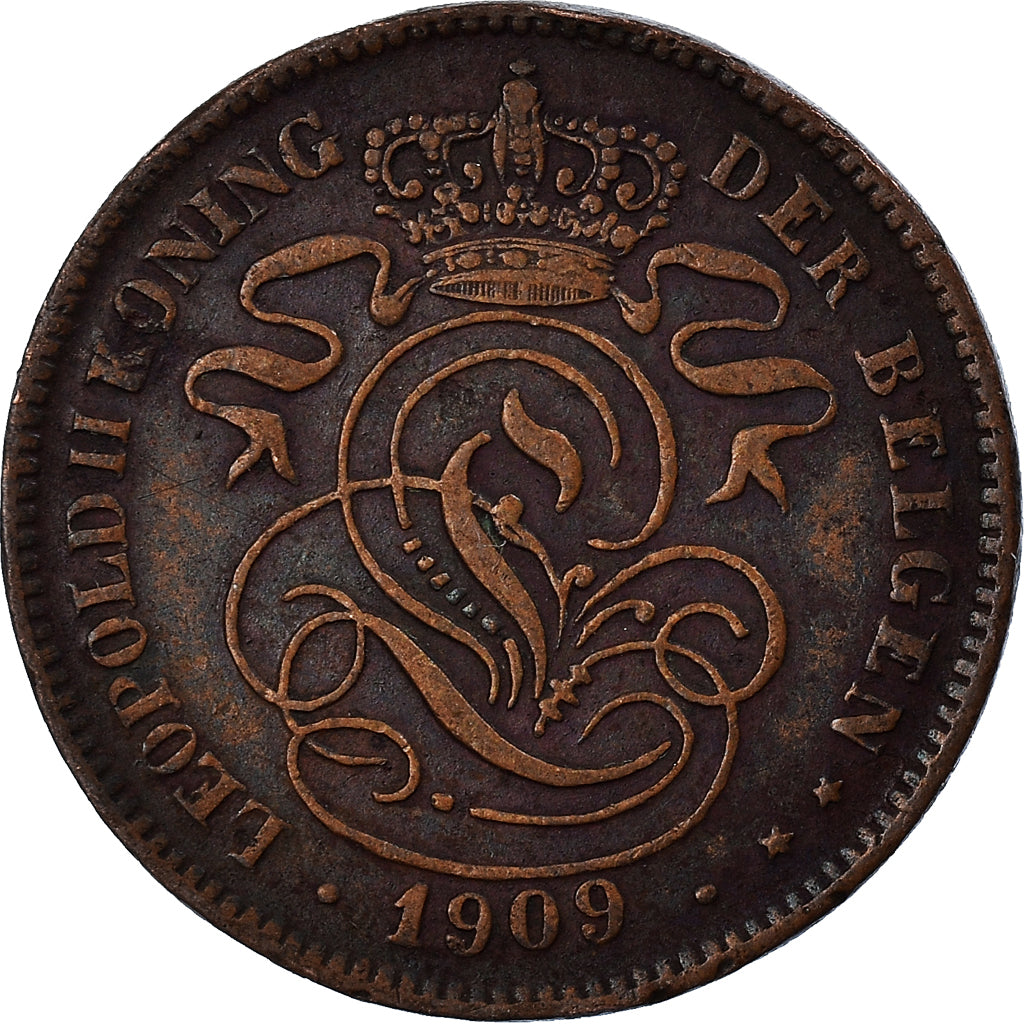 Munten, België, 2 Centimes, 1909